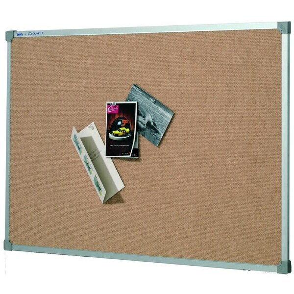 Quartet Penrite 120x90cm School Fabric Pinboard Bondi Board w/ Aluminium Frame