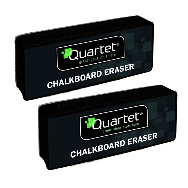 2x Quartet 13x5cm Duster Eraser Cleaner f/Office/Classroom Blackboard/Chalkboard