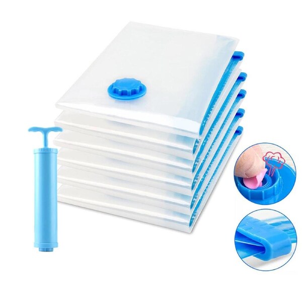 OZNALA 6pcs 80*110 Vacuum Storage Bags Space Saver Seal Compressing Medium Large Jumbo Supersize AU