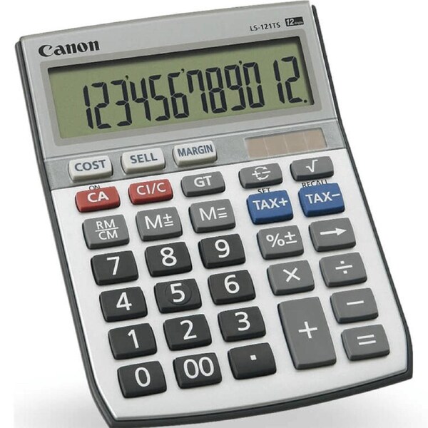 Canon LS-121TS Calculator Desktop Tax 12 Digit