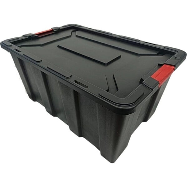 2 x 100L Large Heavy Duty Plastic Storage Box Crate Tote Organiser Bin Container
