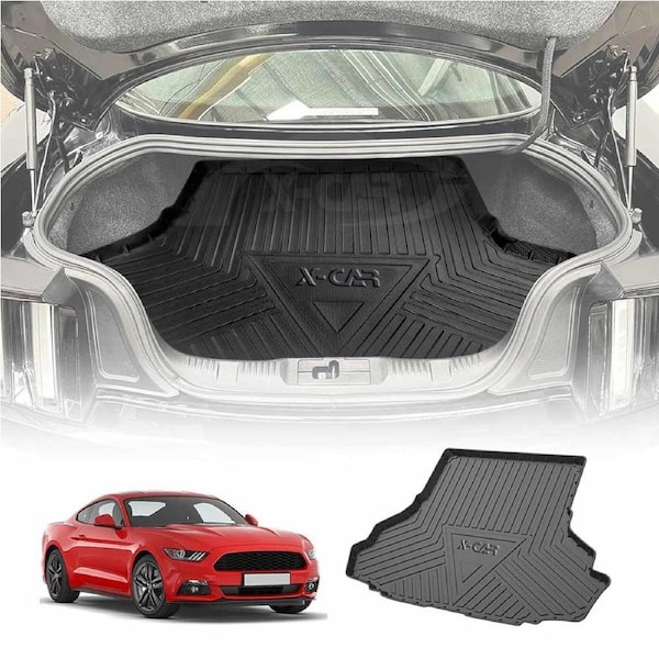 Boot Liner for Ford Mustang 2015-Onwards All Weather Heavy Duty Cargo Trunk Cover Mat Luggage Tray Car Accessories