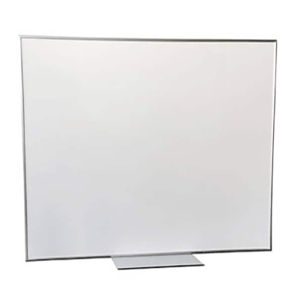 Quartet Penrite Slimline Premium Slimline Magnetic Whiteboard Square Wall-Mounted Aluminium Frame 1200x1200mm