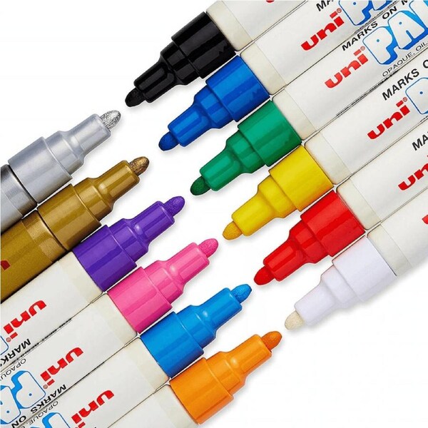Uni-Ball PX-20 Paint Marker Bullet Tip 2.2mm Assorted Colours Box 12