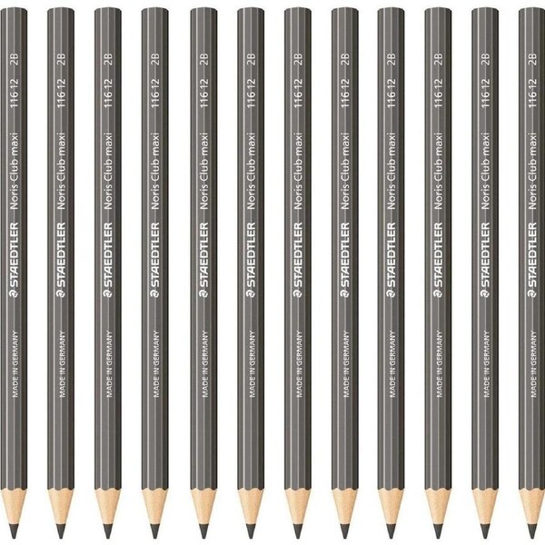 Staedtler Noris Club Maxi Learner Graphite Pencils 2B Box 12