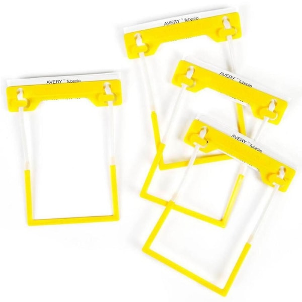 Avery 44001 Tubeclip File Fasteners Yellow Box 500 Bulk Tube Clips