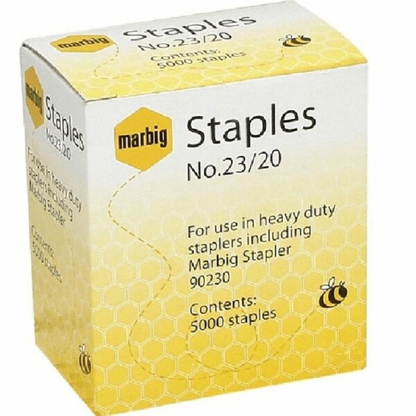 Marbig Heavy Duty Staples 23/20 Box 5000