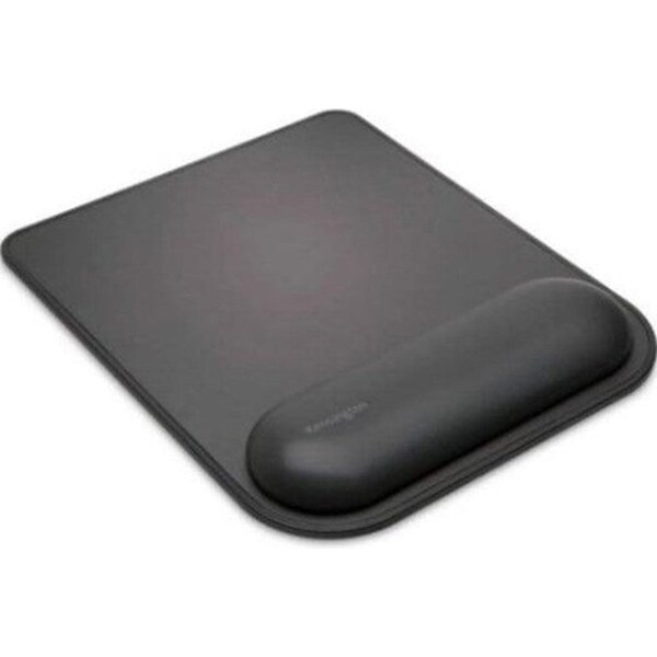 Kensington Ergosoft Mousepad Gel Wrist Rest Ergonomic Black Mouse Pad