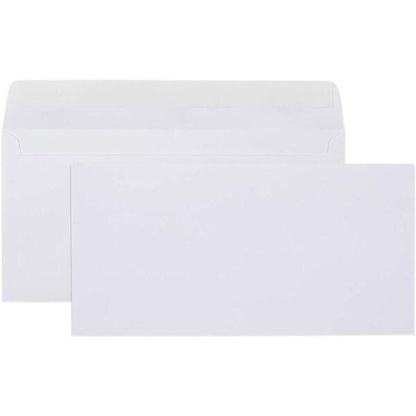Cumberland DL Envelopes Plain Face Strip Seal 80GSM 110x220mm White Box 500