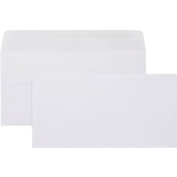 Cumberland DLX Envelopes Plain Self Seal 80GSM 120x235mm White Box 500