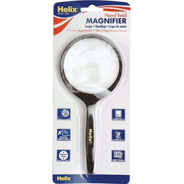 Helix Magnifying Glass Magnifier 75mm