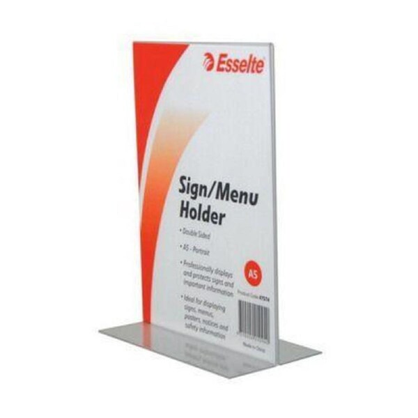 Esselte Sign / Menu Holder Double Sided Portrait A5
