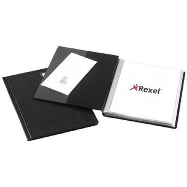 Rexel Slimview Display Book 24 Pocket A4 Black