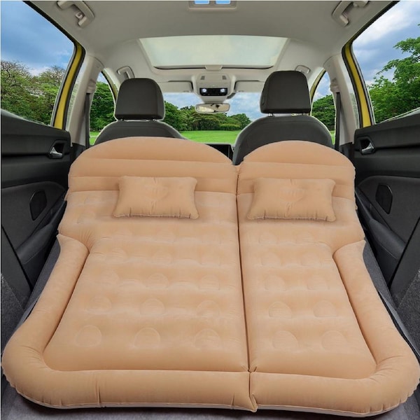 Mountview Inflatable Car Air Mattress with Pillows and Pump 140*130cm