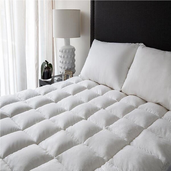 Renee Taylor 1000GSM King Bed Deluxe Fully Fitted Mattress Topper 300TC Cotton