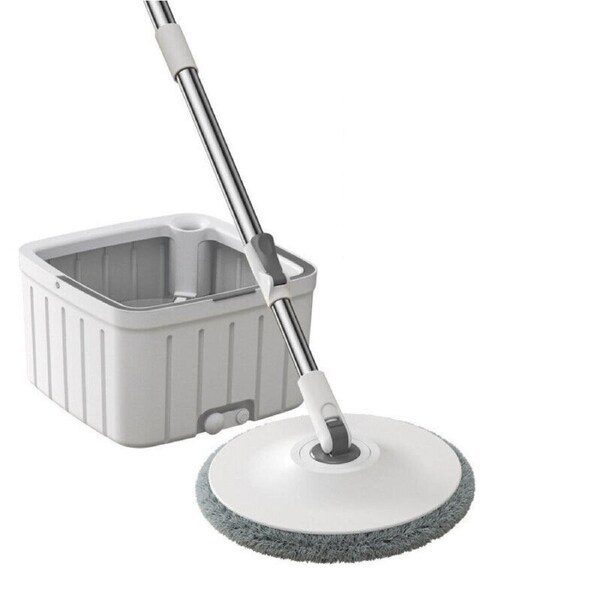 Ozoffer 360?Spinning Mop Bucket Easy Wring & Clean Mop and Bucket 2 Free Spin Mop Heads