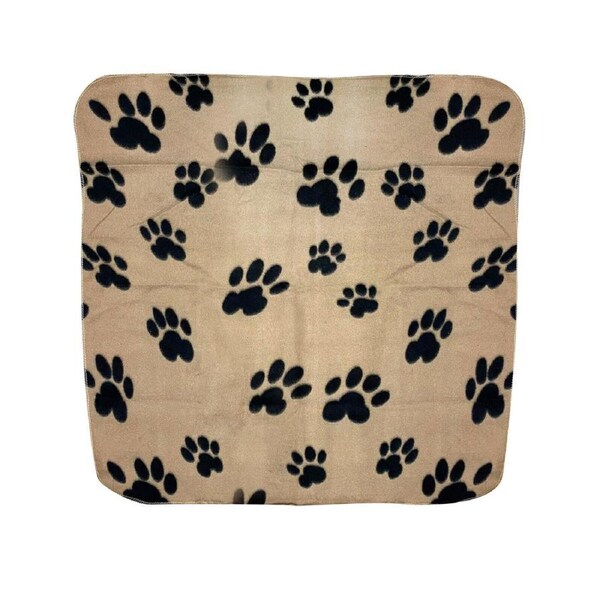 Machine Washable Dog Pet Blankets Paw Design - 70x70cm