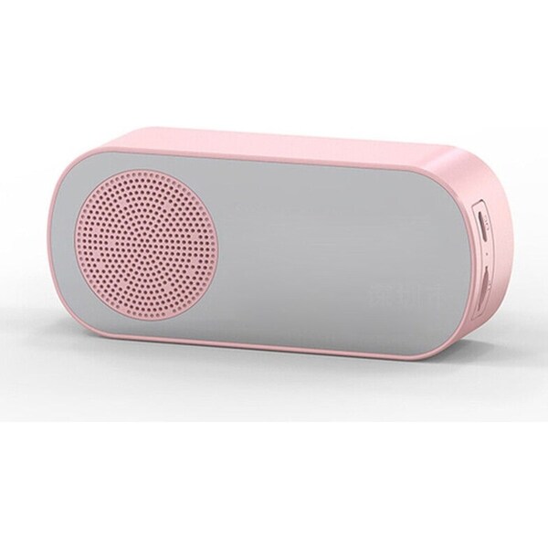 LED Display Alarm Clock with Bluetooth - Pink