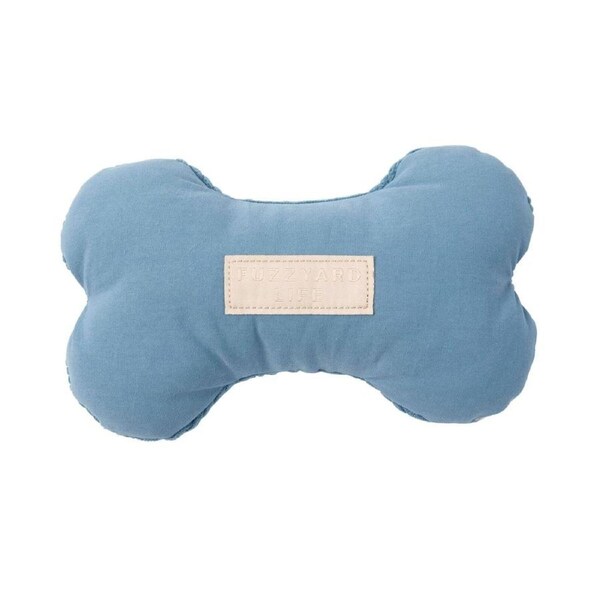 French Blue Small 19mm x 11cm FuzzYard Life Bone Soft Dog & Puppy Toy
