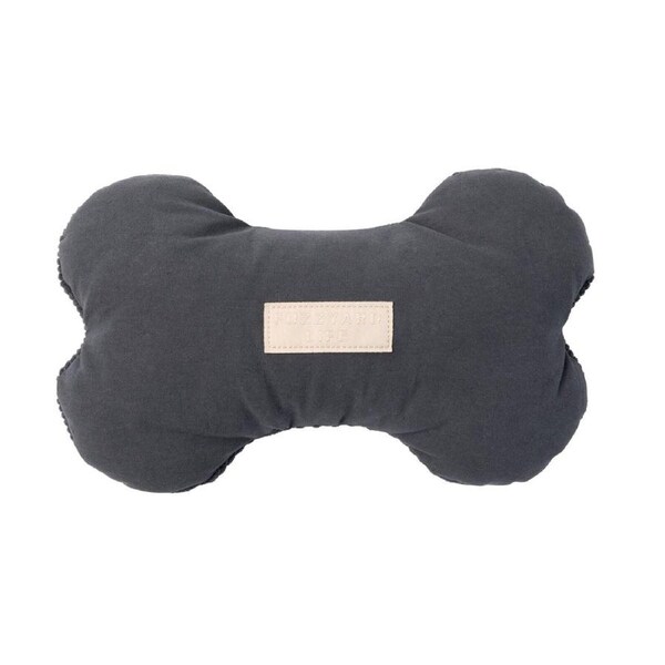 Slate Grey Large 25mm x 16cm FuzzYard Life Bone Soft Dog & Puppy Toy