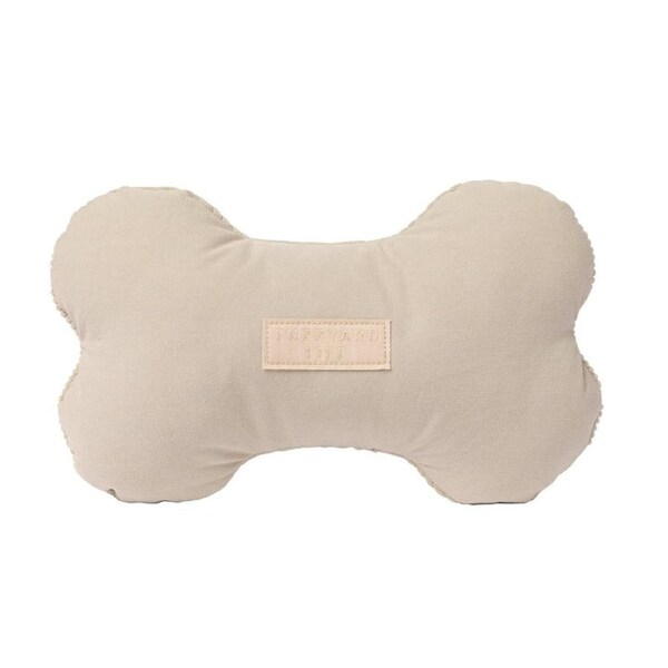 Sandstone Large 25mm x 16cm FuzzYard Life Bone Soft Dog & Puppy Toy