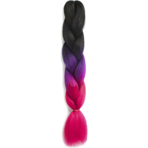 Ozoffer 60cm Coloured Twist Braids Synthetic Fiber Hair Wig Extensions Jumbo Braiding