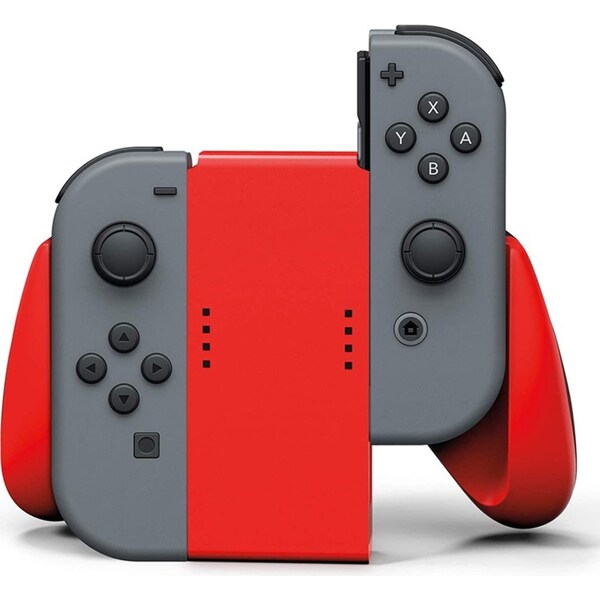 PowerA Comfort Grip Rubber Holder For Nintendo Switch Joy-Con Controllers Red