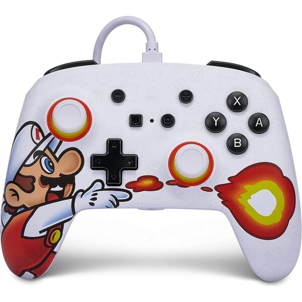 PowerA Enhanced USB Wired Controller Gamepad For Nintendo Switch Fireball Mario