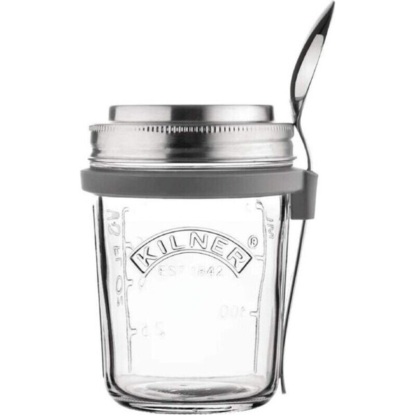Kilner Breakfast Jar Set, 350ml, Clear 01792