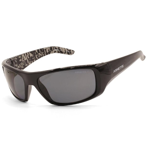 Arnette Hot Shot Polished Black/Grey Men's Polarised Sunglasses AN4182 214981