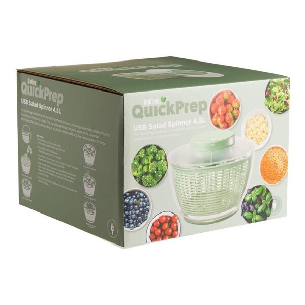 Scullery QuickPrep USB Salad Spinner 4.5L 26X26X15cm