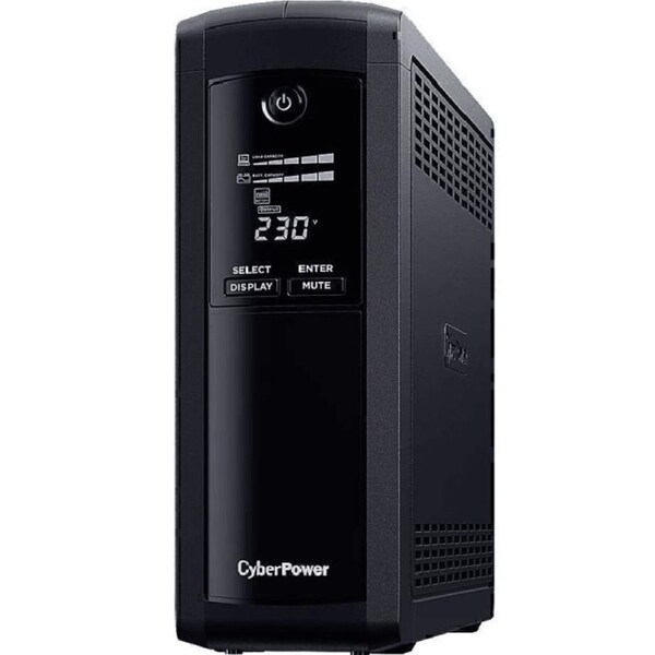 CyberPower Value Pro UPS Tower 1200VA LCD Display Uninterrupted Power Supply