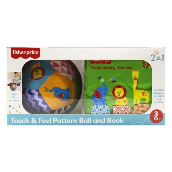 Fisher Price Touch & Feel Pattern Ball and Book