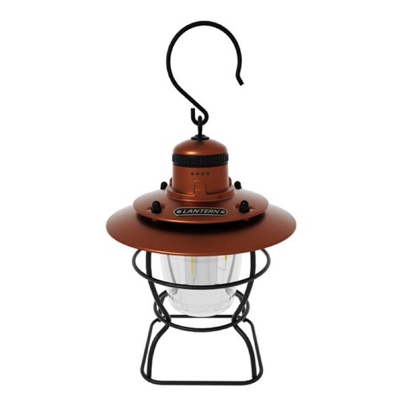 Nevenka Retro Hanging Camping Lantern Rechargeable Portable Warm Lights-