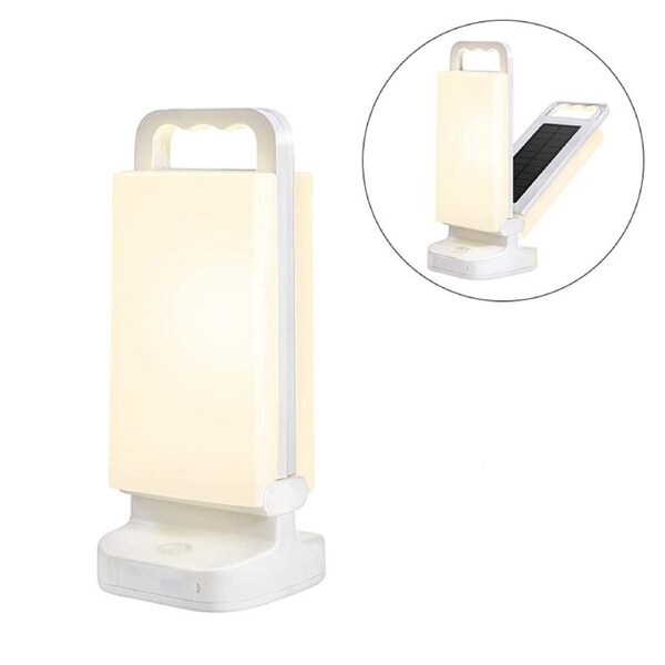 Nevenka Solar Camping Light 2-in-1 Dimmable Night Light and Solar Power Bank