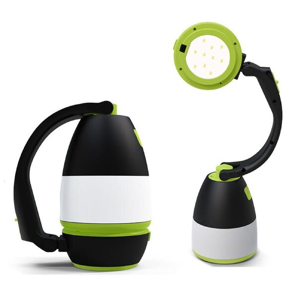 Nevenka 3 in 1 LED Camping Light Table Lamp Flashlight for Ourdoor Tent-Green