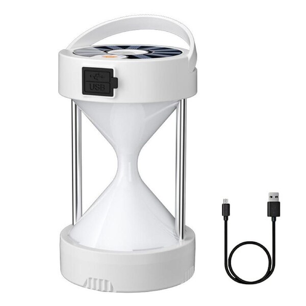 Nevenka Solar Powered LED Camping Tent Lights with 1800mAh-White