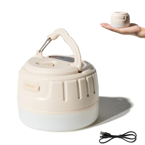 Nevenka Portable LED Camping Light Magnetic Base for Hurricane Emergency Hiking-White