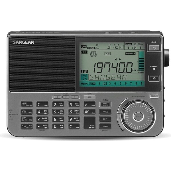 Sangean ATS-909X2 ATS Portable AM/FM Radio LCD UKW/LW/MW/AUX/LW Receiver White