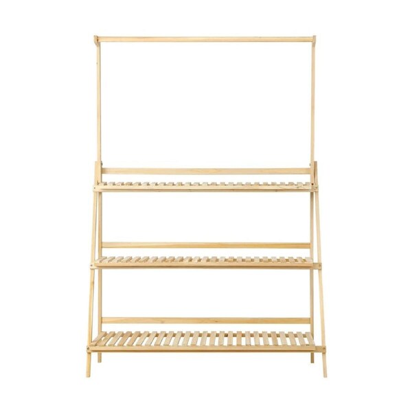 3-Tier Plant Rack with Hanging Bar Elegant and Versatile Plant Display