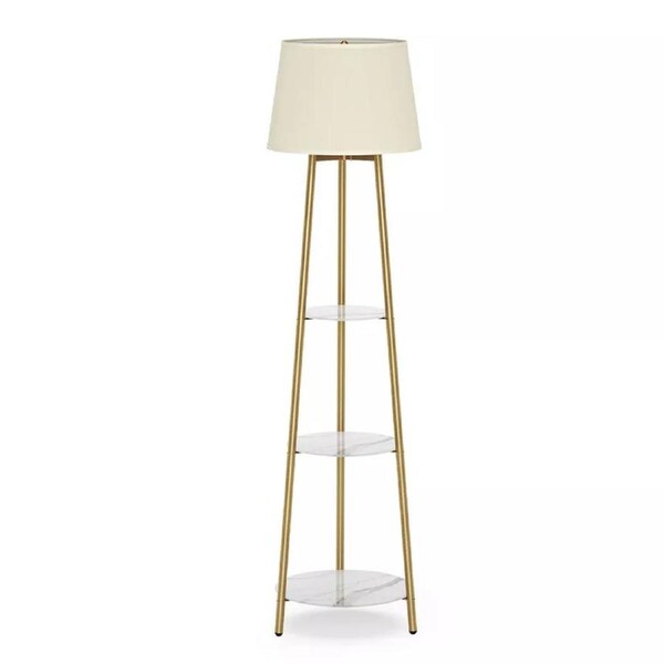 Delicate Floor Accent Lamp with 3 shelves