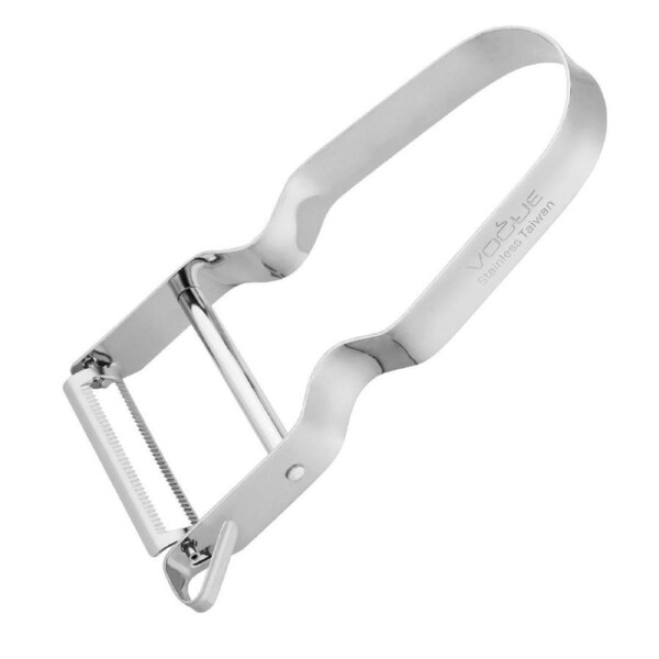Vogue Rex Serrated Peeler St/St - 110x50mm 2x4 1/3"