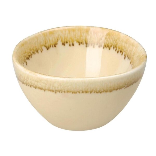 Olympia Kiln Sandstone Round Dipping Pot68x38mm 2 3/4x1 1/2" 50ml 1.75oz(Box 12)