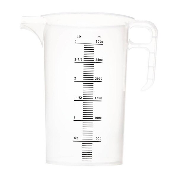 Pro-Measures Polypropylene Measuring Jug - 3Ltr