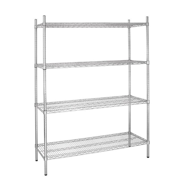 EDLP Vogue Flat Pack 4 Shelf Unit - 1525x460x1840mm 60x18x72 1/2"