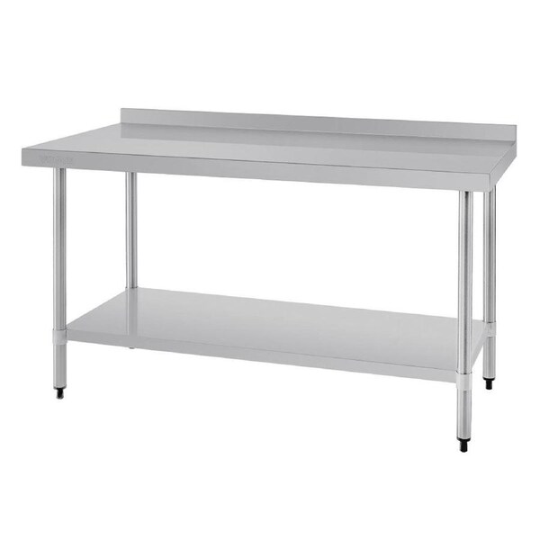 Vogue Wall Table St/St - 1500x600mm 59x23 1/2" (60mm Upstand)