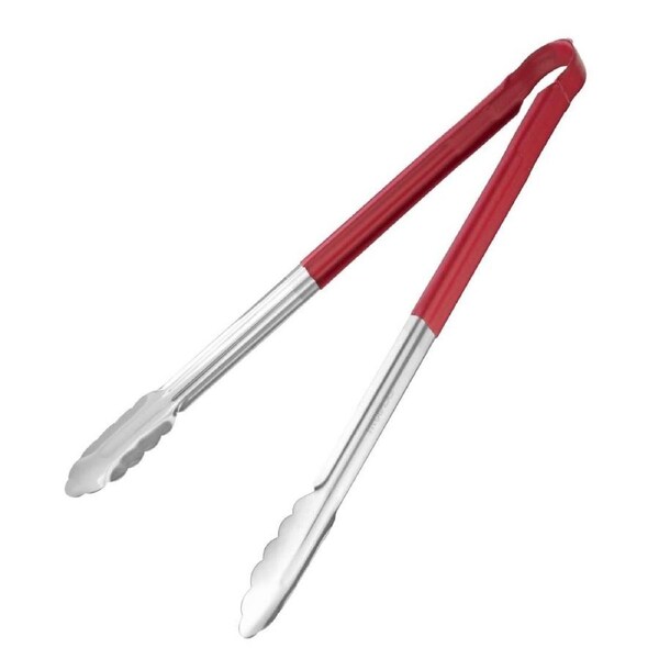 Hygiplas Colour Coded Serving Tong Red - 405mm