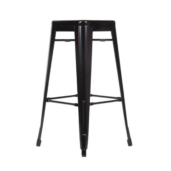 Bolero Black Steel Bistro?High Stool (Pack 4)