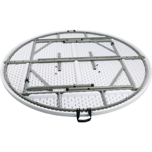 EDLP - Bolero Centre Folding Table Round White Top - 180cm