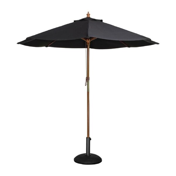 Bolero Black Round 3000mm Dia Pulley Parasol